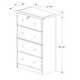 Solid Wood 4-Super Jumbo Drawer Chest with Lock by Palace Imports - Thumbnail 6