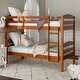 preview thumbnail 1 of 10, Taylor & Olive Christian Wood Twin Over Twin Bunk Bed - Honey