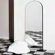 preview thumbnail 7 of 18, Modern Arched Mirror Full-Length Floor Mirror with Stand