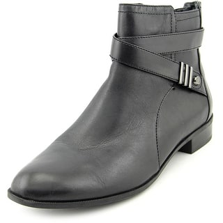 Anne Klein Kael Women Round Toe Leather Ankle Boot