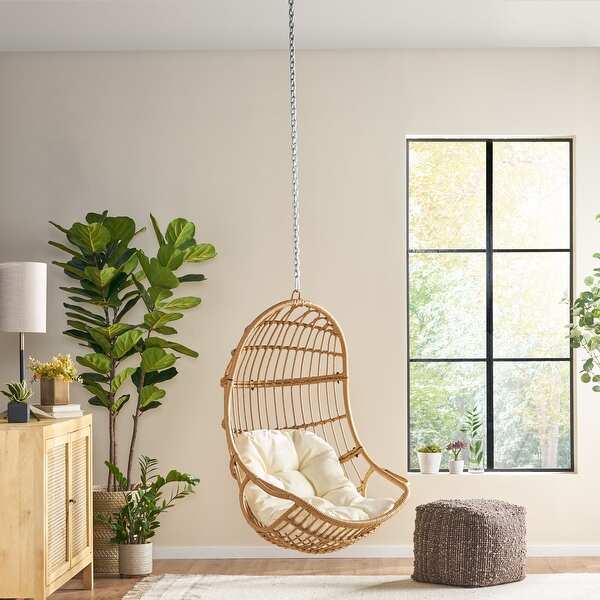 Richards Wicker Hanging Chair (No Stand) by Christopher Knight Home