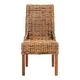 SAFAVIEH Dining Rural Woven St Thomas Indoor Wicker Brown Sloping Arm Chairs (Set of 2) - 20" x 24" x 39" - Thumbnail 1