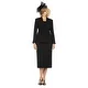 Giovanna Signature Women's Notch Collar 2pc Skirt Suit in Better Crepe - Thumbnail 2