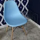 Plastic Eiffel Dining Chairs with Wood Dowel Legs (Set of 2) - Thumbnail 10