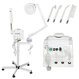 3 in 1 Aromatherapy Facial Steamer, 5x Magnifying Lamp & High Frequency Machine for Salon Spa Beauty Equipment