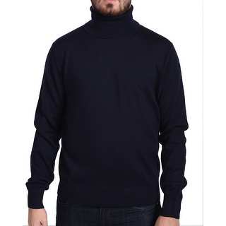 Valentino Men's Turtleneck Sweater Dark Navy Blue