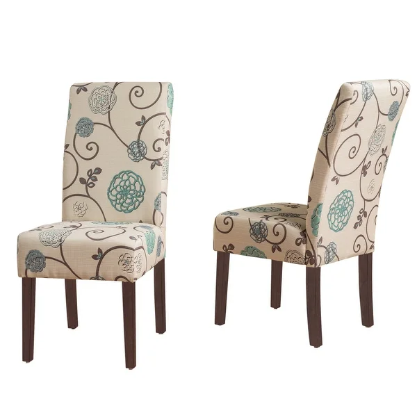 Pertica Contemporary Fabric Dining Chairs (Set of 2) by Christopher Knight Home - 17.50" L x 26.75" W x 39.00" H