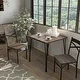 Furniture of America Zath Industrial Metal Compact 3-piece Dining Set - Thumbnail 1