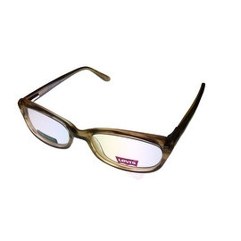 Levi Opthalmic Eyeglass 605E 2 Rectangle Plastic Demi Frame