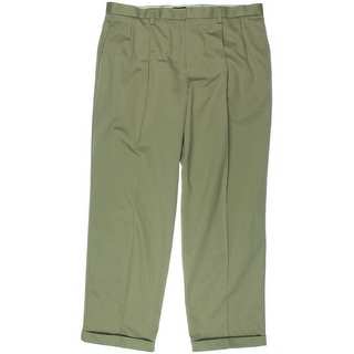 Dockers Mens D4 Relaxed Fit Pleated Khaki Pants