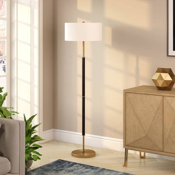 Silver Orchid Two-tone Floor Lamp