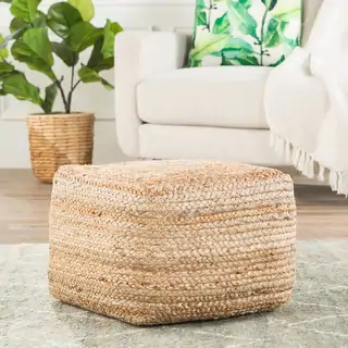 Sangam Natural Cube Jute Pouf