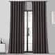 Faux Silk Taffeta Solid Blackout Single Curtain Panel - Thumbnail 0