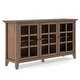 WYNDENHALL Normandy SOLID WOOD 62 inch Wide Transitional Wide Storage Cabinet - 62"w x 18"d x 34" h - Thumbnail 24