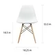 Plastic Eiffel Dining Chairs with Wood Dowel Legs (Set of 2) - Thumbnail 18