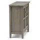WYNDENHALL Norfolk SOLID WOOD 32 inch Wide Rustic Low Storage Cabinet - 32"w x 14"d x 31" h - Thumbnail 3