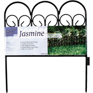 Garden Zone 060018 Jasmine Charleston Classic Landscape Border Fence, 18" x 16"