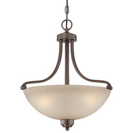 Minka Lavery 1426 3 Light 20" Height Indoor Bowl Shaped Pendant from the Paradox Collection