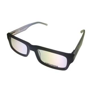 Converse Opthalmic Mens Rectangle Plastic Eyeglass Frame Black Full Color - Medium