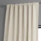 Exclusive Fabrics Oat Cream Bellino Room Darkening Curtain (1 Panel) - Thumbnail 2