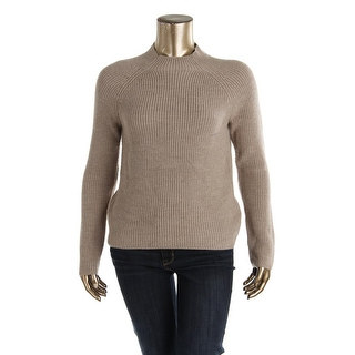 Lauren Ralph Lauren Womens Wool Ribbed Mock Turtleneck Sweater