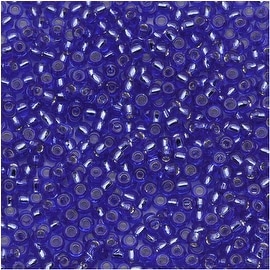Toho Round Seed Beads 11/0 35 Silver Lined Sapphire 8g