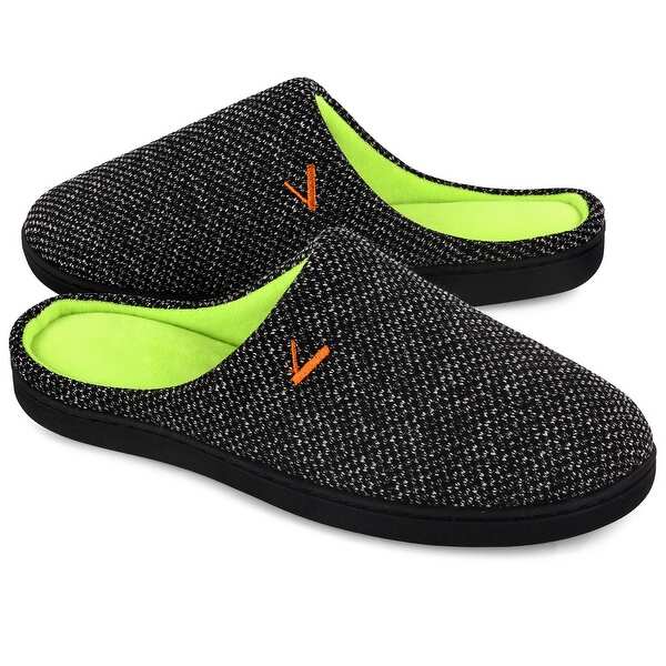 VONMAY Men's Slippers Two-Tone Cozy House Shoes