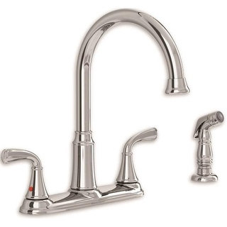 American Standard 7408400.002 Tinley 2-Handle High-Arc Kitchen Faucet with Separate Side Spray