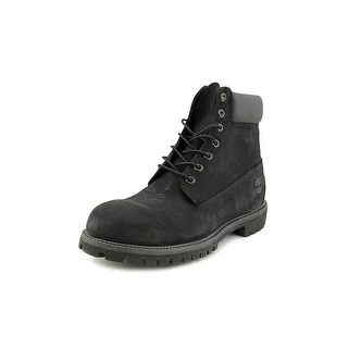Timberland 6 in Prem Men  Round Toe Leather Black Work Boot