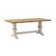 Thumbnail 10, Eleanor Two-tone Rectangular Solid Wood Top Dining Table by iNSPIRE Q Classic. Changes active main hero.