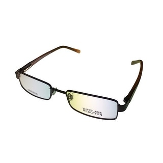 Kenneth Cole Mens Opthalmic Eyeglass Frame Brown Rectangle Metal KC683 45 - Medium