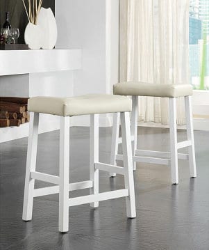 Four bar stools all different colors