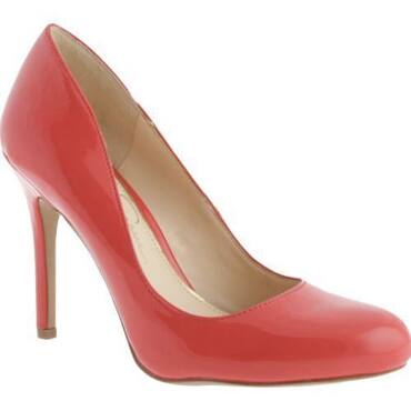 Pink high-heel shoe