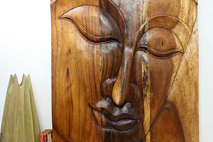 Handcrafted wood sculpture