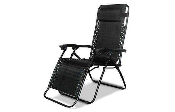 Caravan canopy black zero-gravity chair
