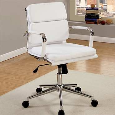 soft pad chair in white