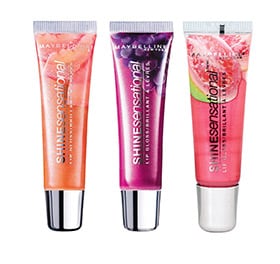 3 piece lip gloss set from Maybelline