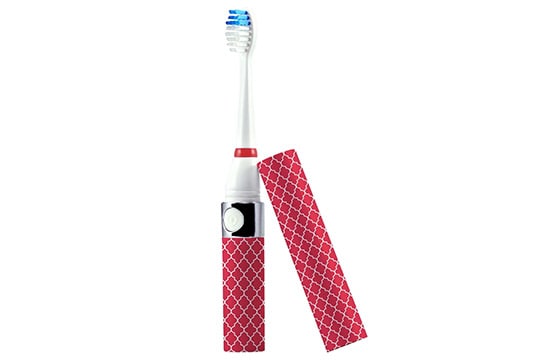 Pursonic portable pink lattice electric toothbrush