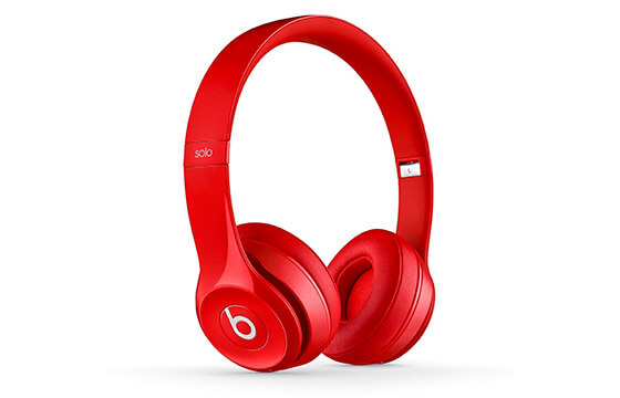 Beats by Dre wireless headphones in red