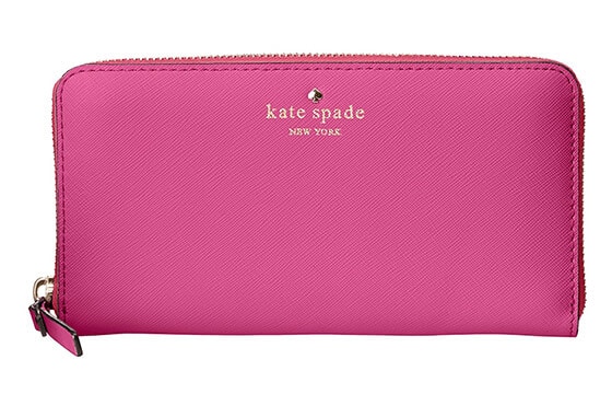 Kate Spade leather wallet in pink