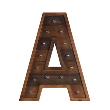 Wooden marquee letter