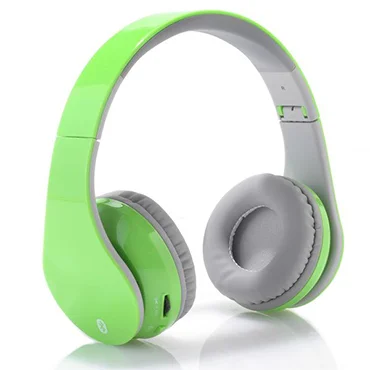 Green ILIVE bluetooth headphones