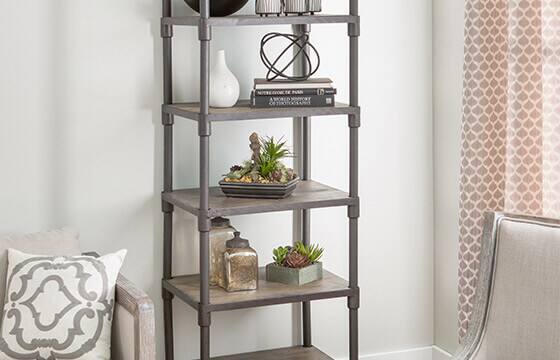 Renate grey shelf tower