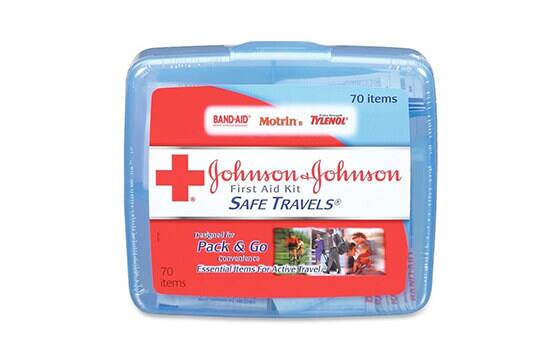 Johnson & Johnson red cross portable travel first aid kit