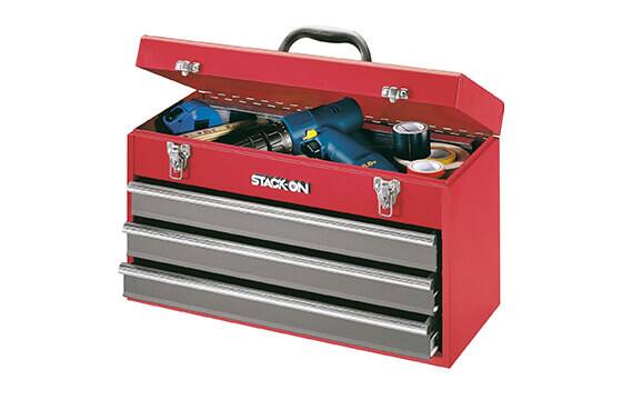 Stack on 20 inch 3 drawer steel tool chest