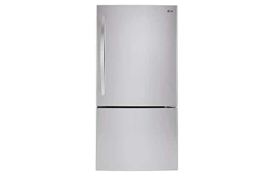 LG stainless steel bottom freezer refrigerator