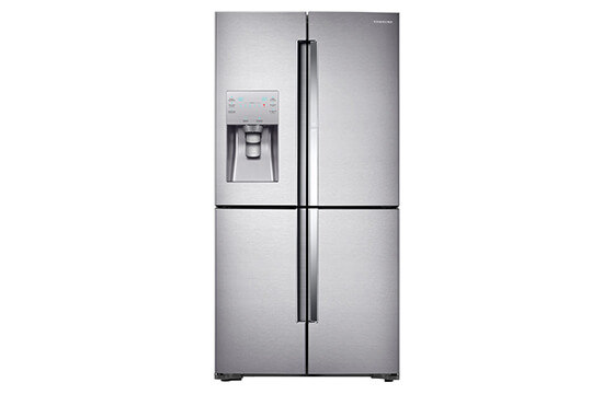 Samsung counter depth 4 door refrigerator in stainless steel