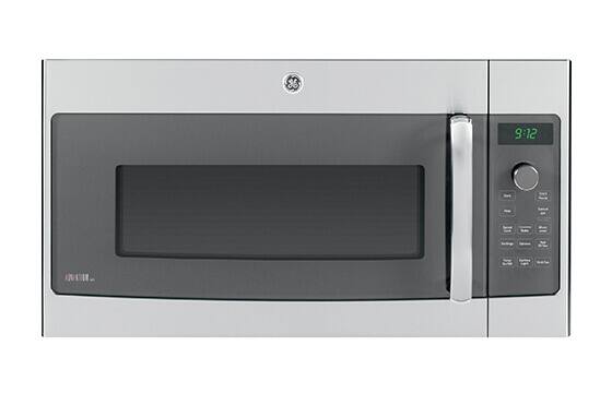 GE over-the-range microwave in stainless steel