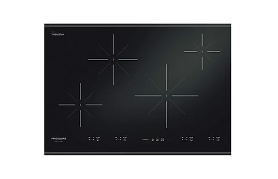 Black ceramic 30-inch electric induction cooktop