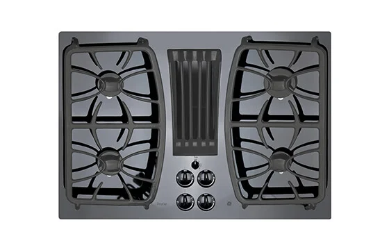 GE 30-inch built-in gas cooktop